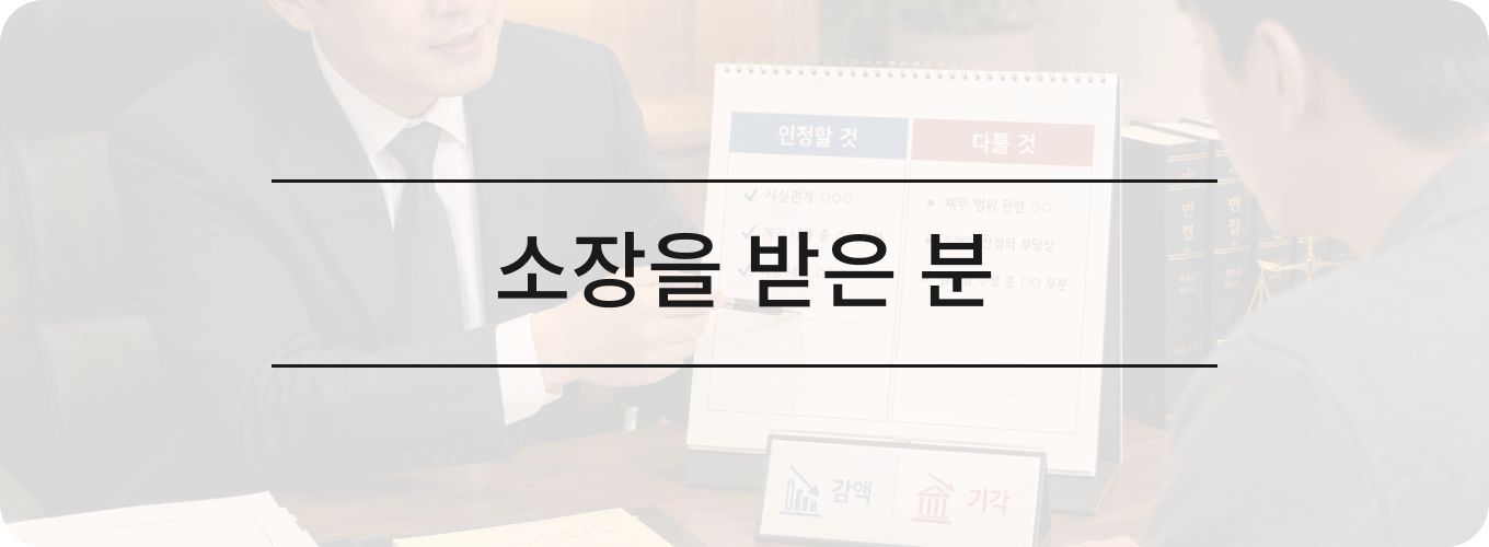 소장을 받은 분